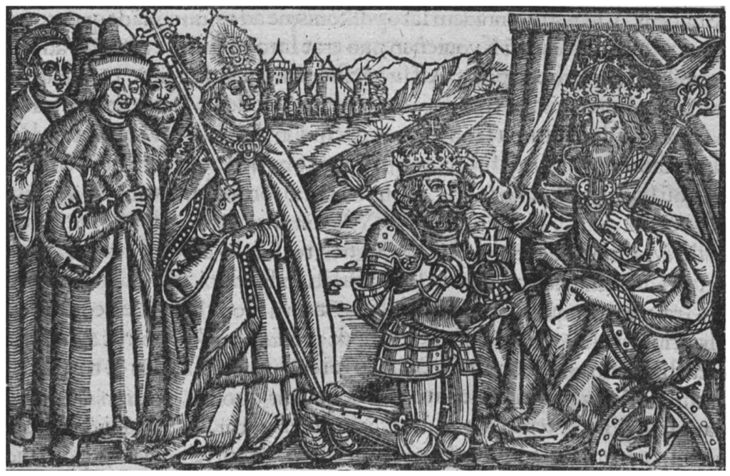 Bolesław Chrobry koronowany w roku 1000 przez Ottona III.