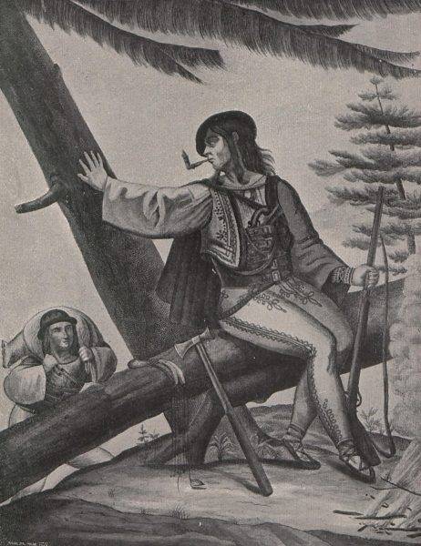 Górale chochołowscy (ilustracja z książki Stanisława Eljasza-Radzikowskiego „Powstanie chochołowskie w roku 1846”).