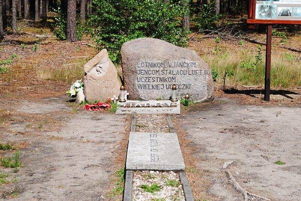 Miejsce upamiętnienia uczestników słynnej wielkiej ucieczki z Żagania.