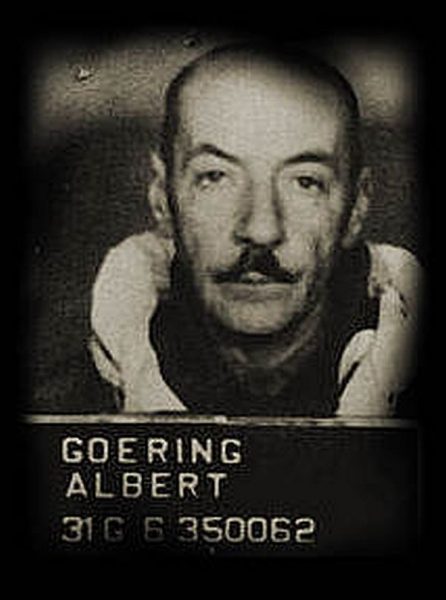 Po wojnie Albert Göring został zatrzymany. Przesłuchiwano go podczas procesów norymberskich.