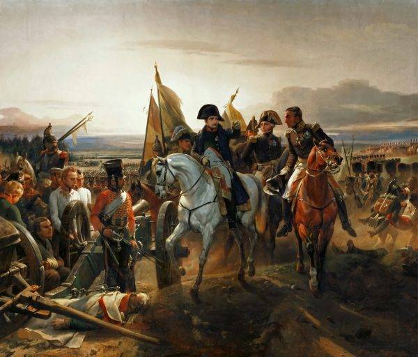 Napoleon na polu bitwy pod Frydlandem.
