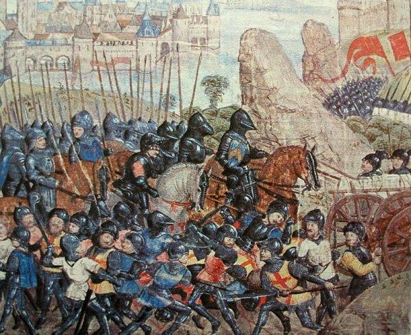 Na czas oblężenia Anglicy zbudowali pod Calais regularne miasto.