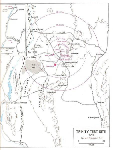 Mapa obszaru testowego.